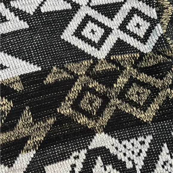 Vtg Expressions Knit Sweater Mens XL Black Gray Brown Abstract Grandpa Eclectic - Picture 8 of 8